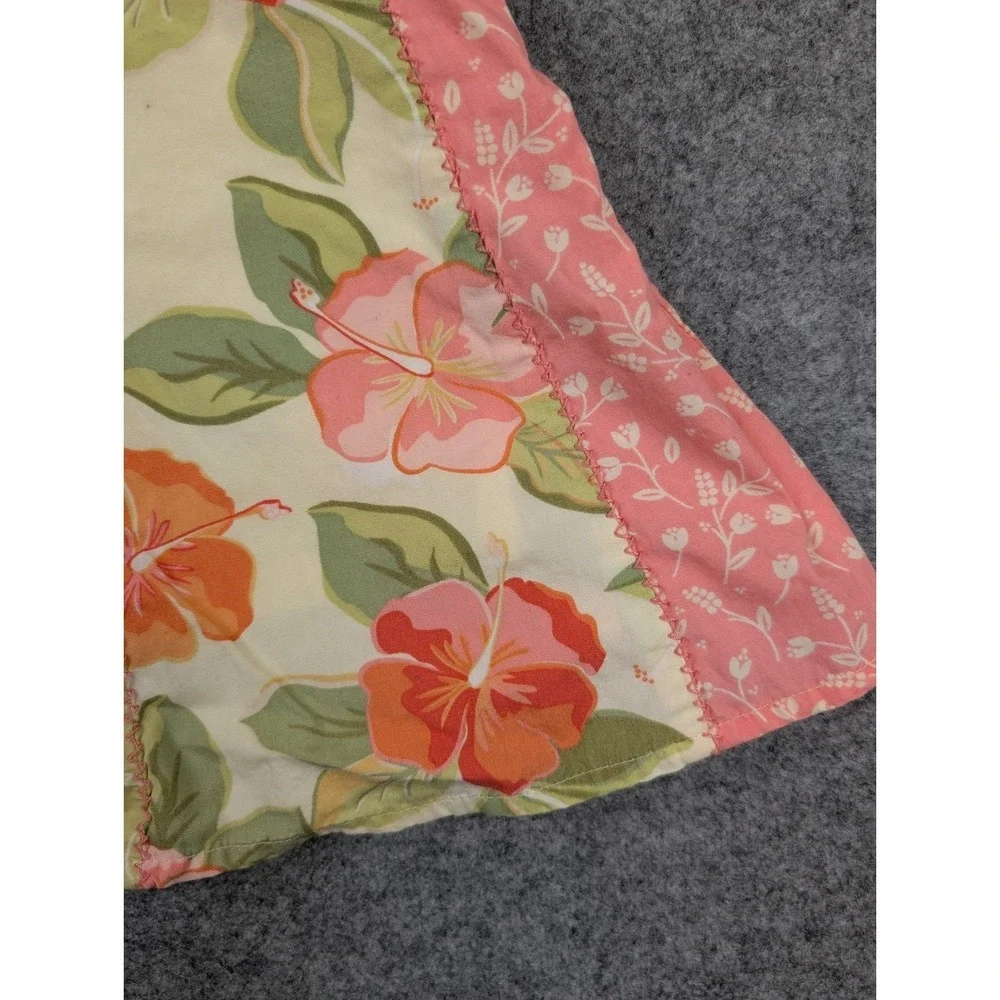 Vintage Gymboree Girls Aloha Island Patchwork Skort Hula Pineapple‎ Pink Green 5